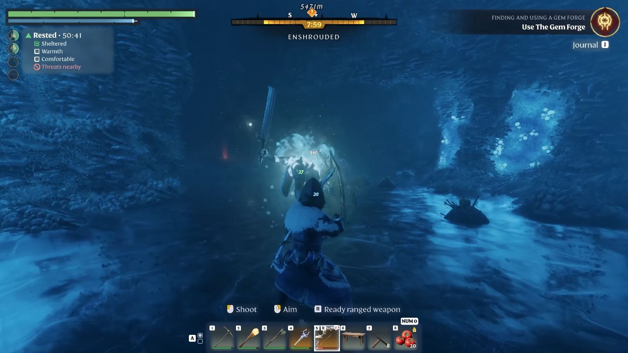 Enshrouded, PC, Gameplay, How To Upgrade & Recycle Gems, Screenshot, NoobFeed