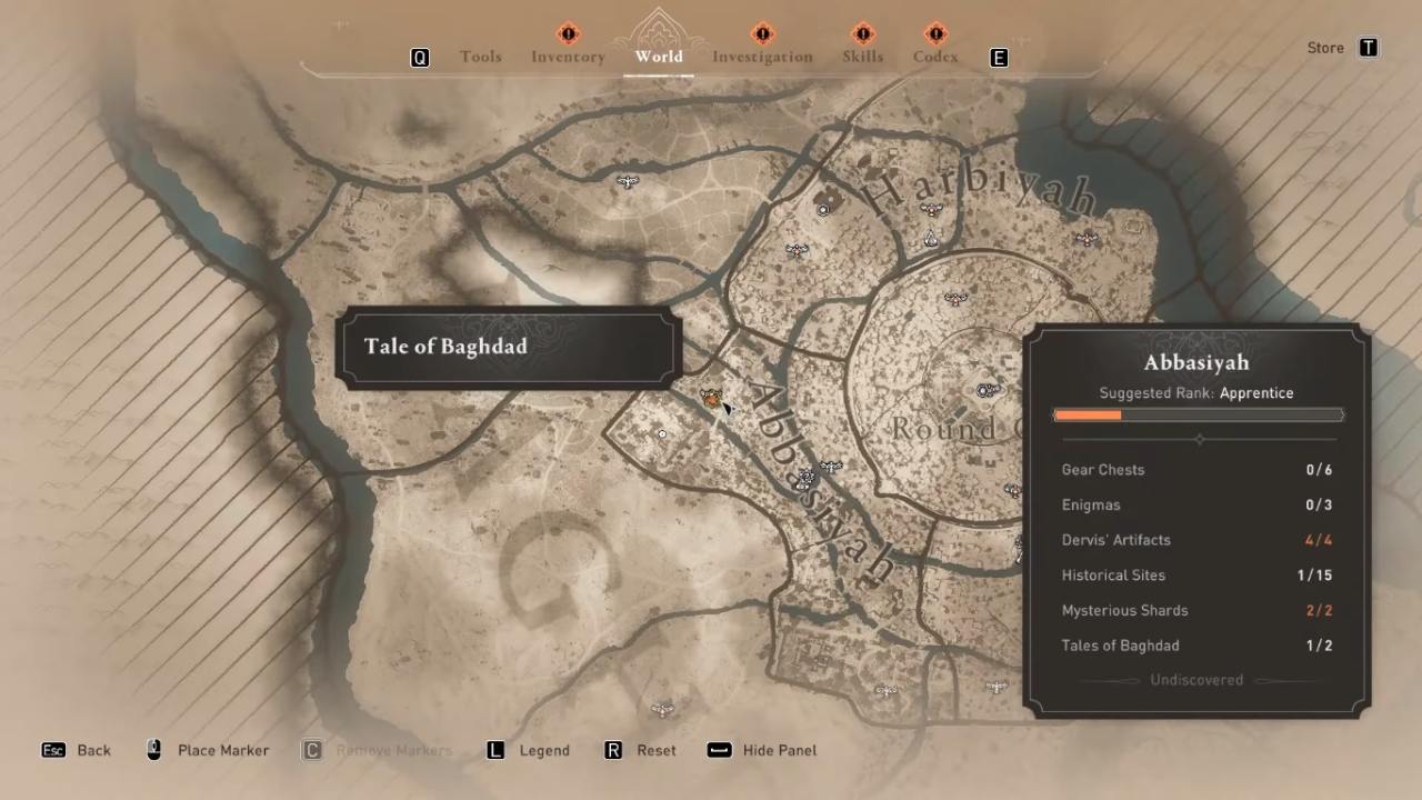 Assassin's Creed Mirage, Game Guide, Gameplay, Tales of Baghdad
