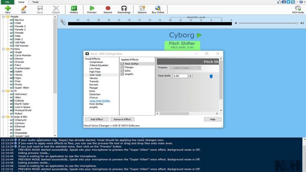 nch voxal voice changer