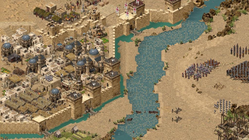 Stronghold Crusader, Old Desert Wars, Classic RTS Game, PC, Review, Gameplay, NoobFeed