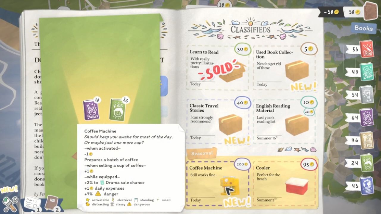 Tiny Bookshop, PC, Gameplay, Lighthouse Challenges, Screenshot, NoobFeed