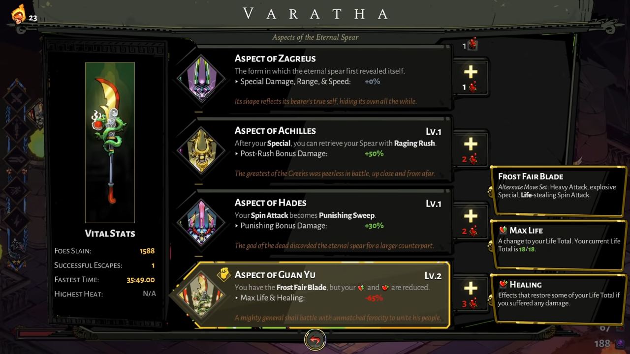Hades, Guide, How to Unlock the Aspect of Guan Yu