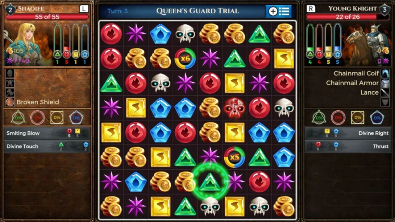 Puzzle Quest: Immortal, PC, Gameplay, Monk Build: Best Ki Strategy, Spells and Finishers, Screenshot, NoobFeed