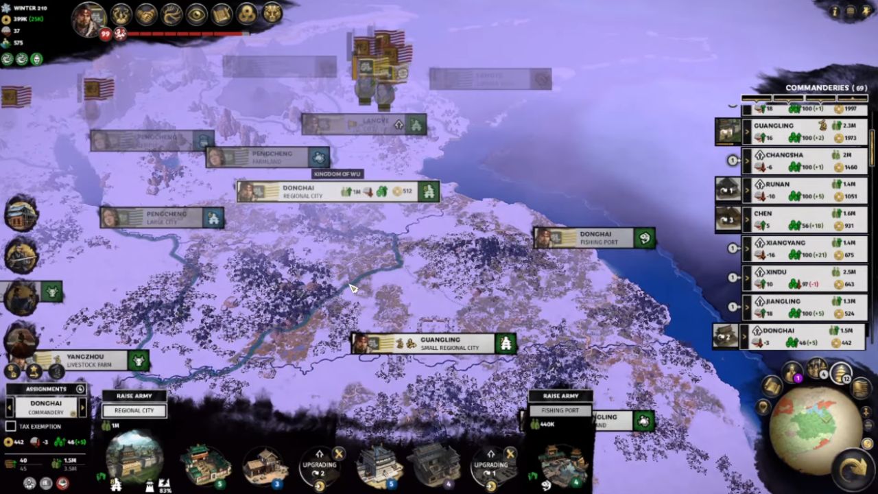 Total War: Three Kingdoms, PC, Gameplay, How to Earn Income Fast, Screenshot, NoobFeed