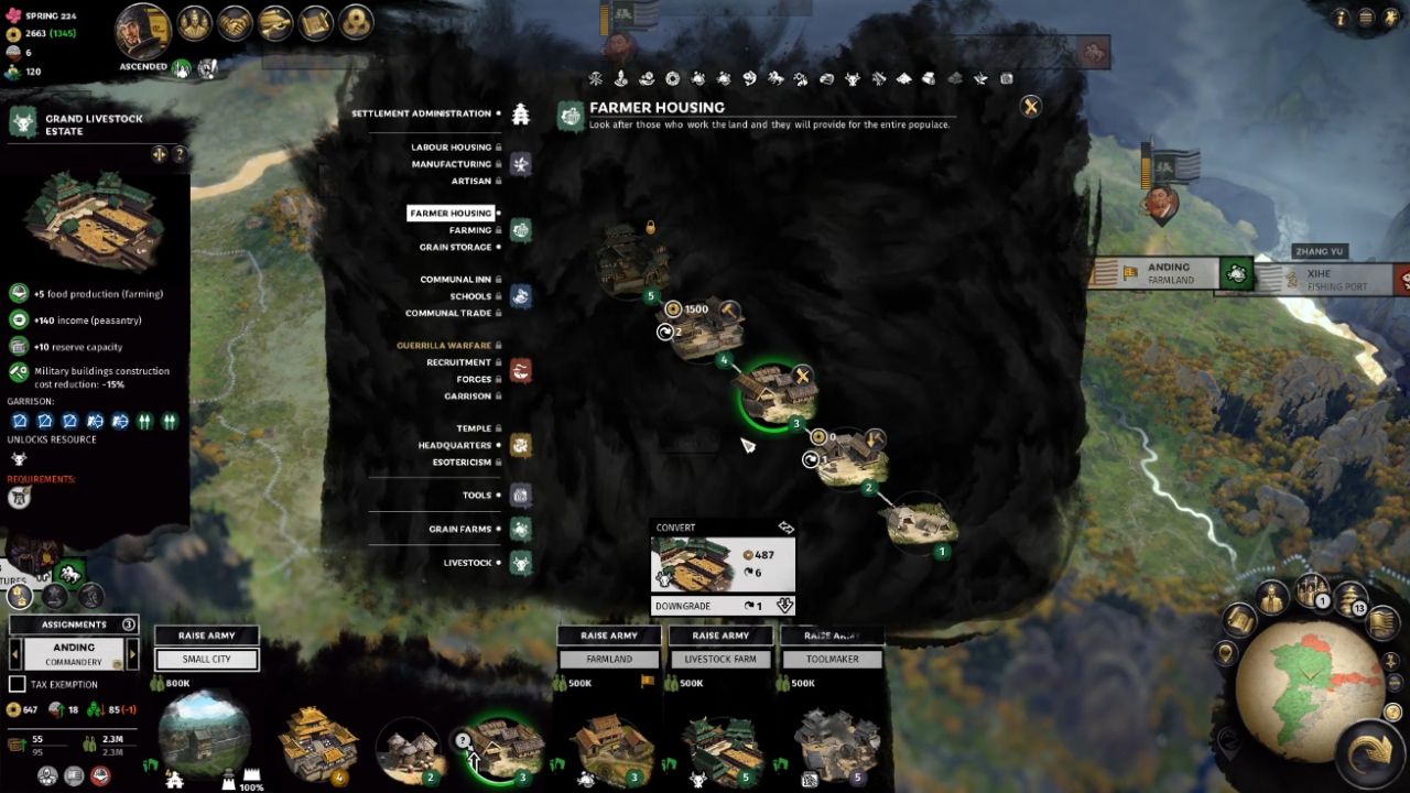 Total War: Three Kingdoms, PC, Gameplay, How to Speed Up Construction, Screenshot, NoobFeed