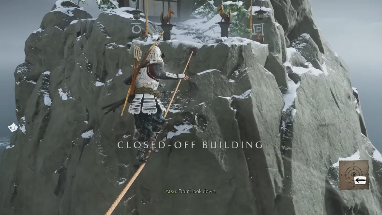 Ghost of Yōtei, Guide, How to Enter Closed Building in Shipwreck Shoal, Fox Puzzle Solution