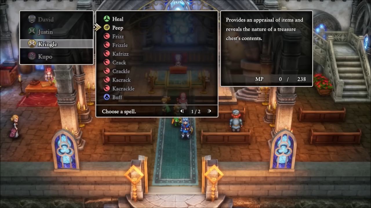Dragon Quest II, Guide, All Character Stats