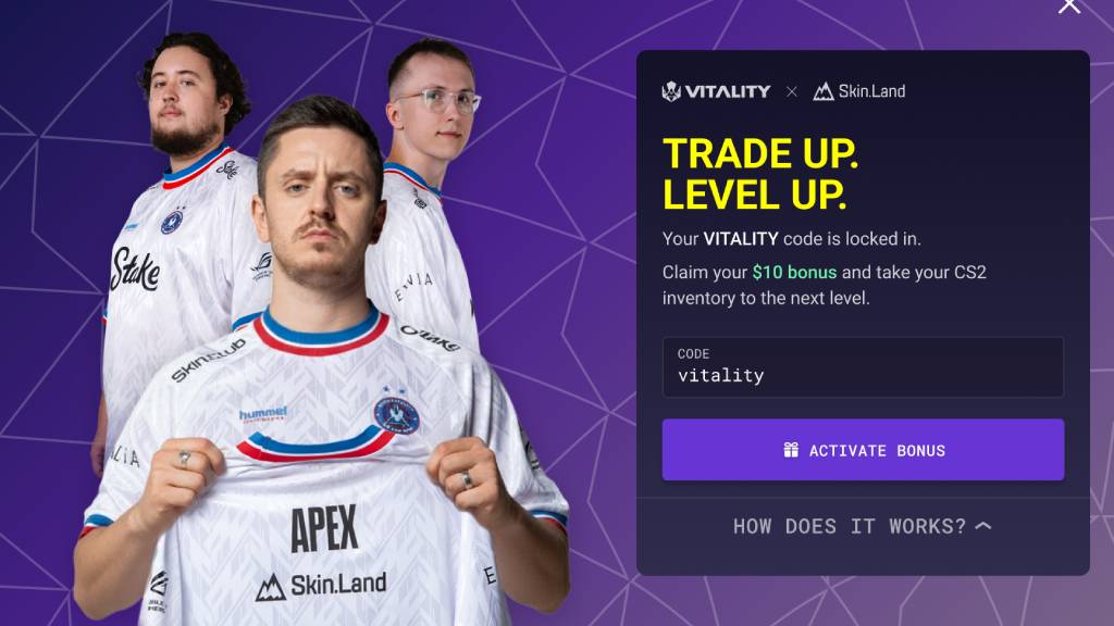 Skin.Land, Team Vitality, Official CS2 Partner