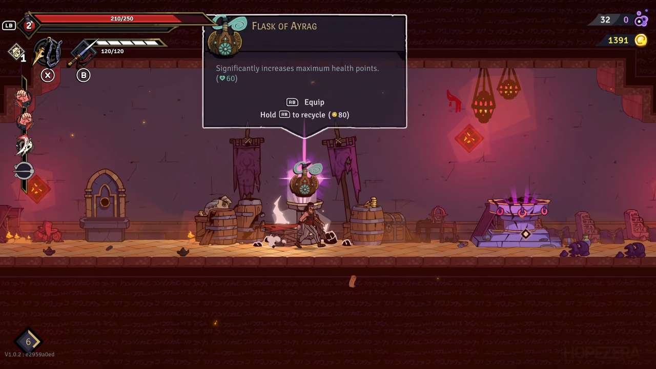 The Rogue Prince of Persia, Guide, How To Increase Maximum Health, PC, Gameplay, Screenshot, NoobFeed