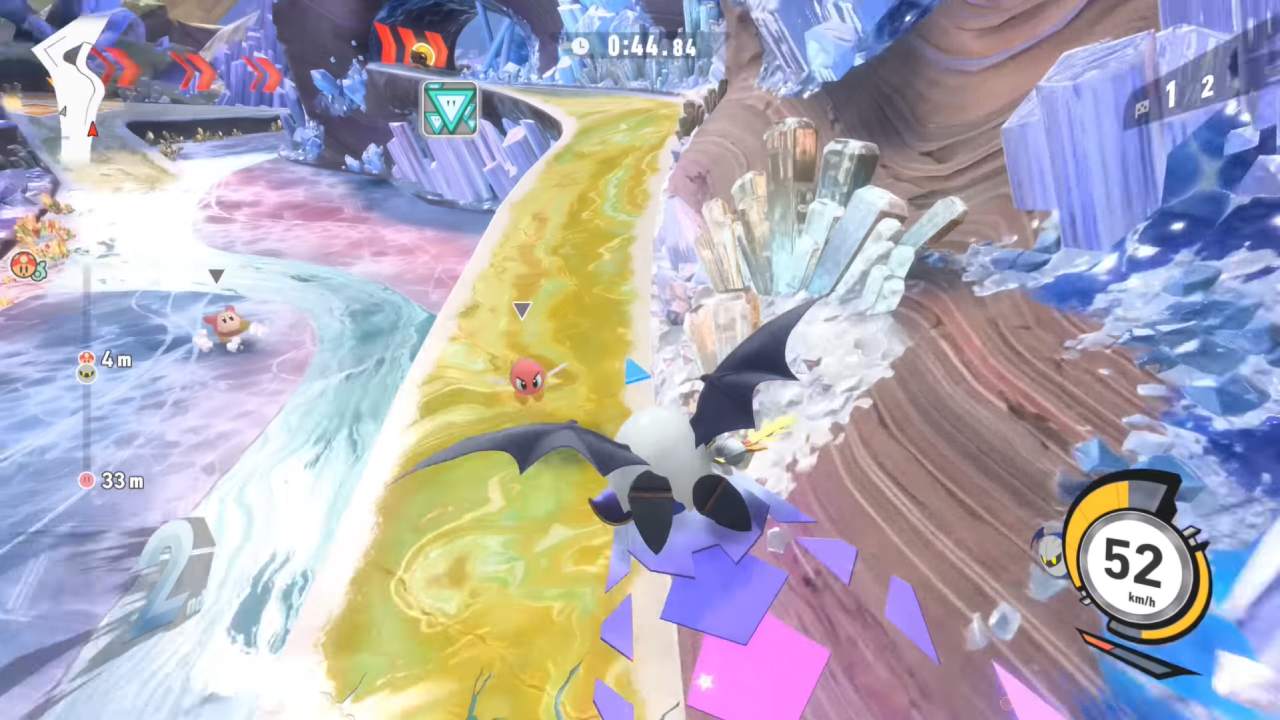 kirby air riders, quick, fun, kirby spin off, noobfeed, racing , arcade game, kirby, deep racing arena