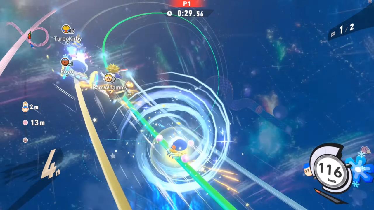 kirby air riders, quick, fun, kirby spin off, noobfeed, racing , arcade game, kirby, deep racing arena