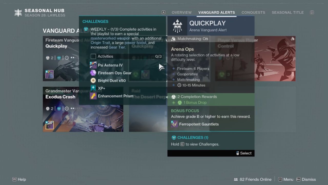 Destiny 2: Renegades, PC, Gameplay, Vanguard Alerts Best Loot Farm, Fast Tier 5 Rewards, Screenshot, NoobFeed
