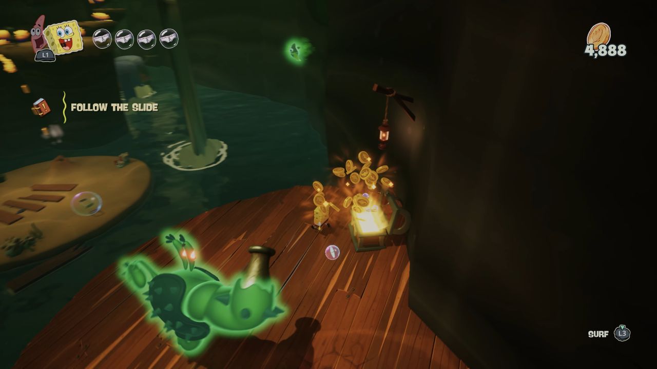 SpongeBob SquarePants: Titans of the Tide, Guide, Goldfish Island All Chests, PC, Gameplay, Screenshot, NoobFeed
