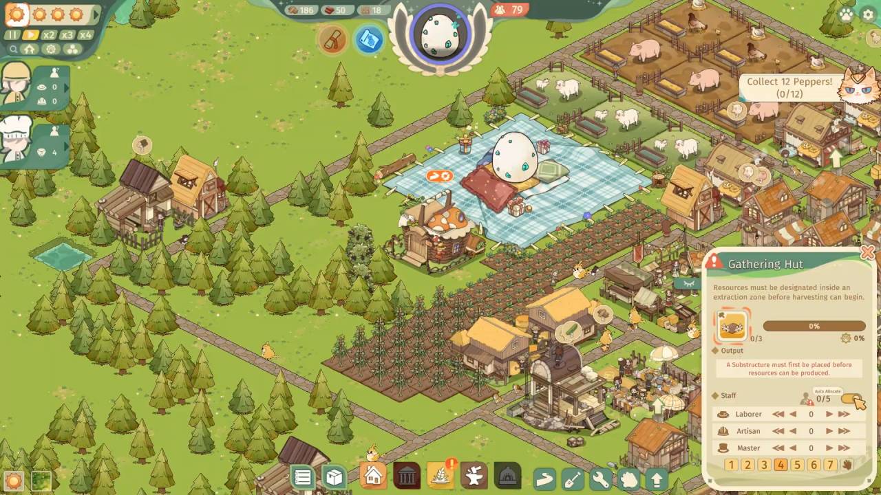 Feastopia, PC, Review, City Building, Simulation, Gameplay, Screenshot, NoobFeed