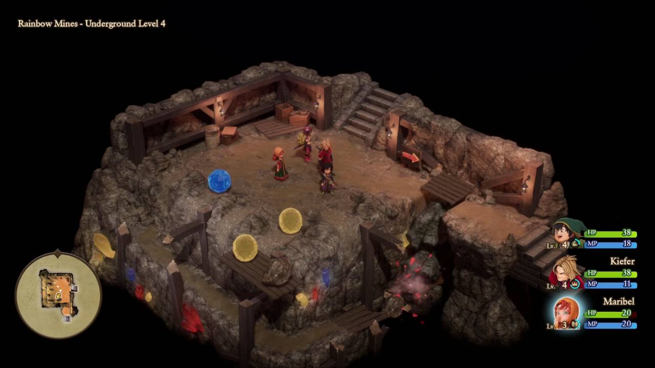 Dragon Quest 7 Reimagined, PC, Gameplay, Green Gem Location and Rainbow Mines Puzzle Solution, Screenshot, NoobFeed