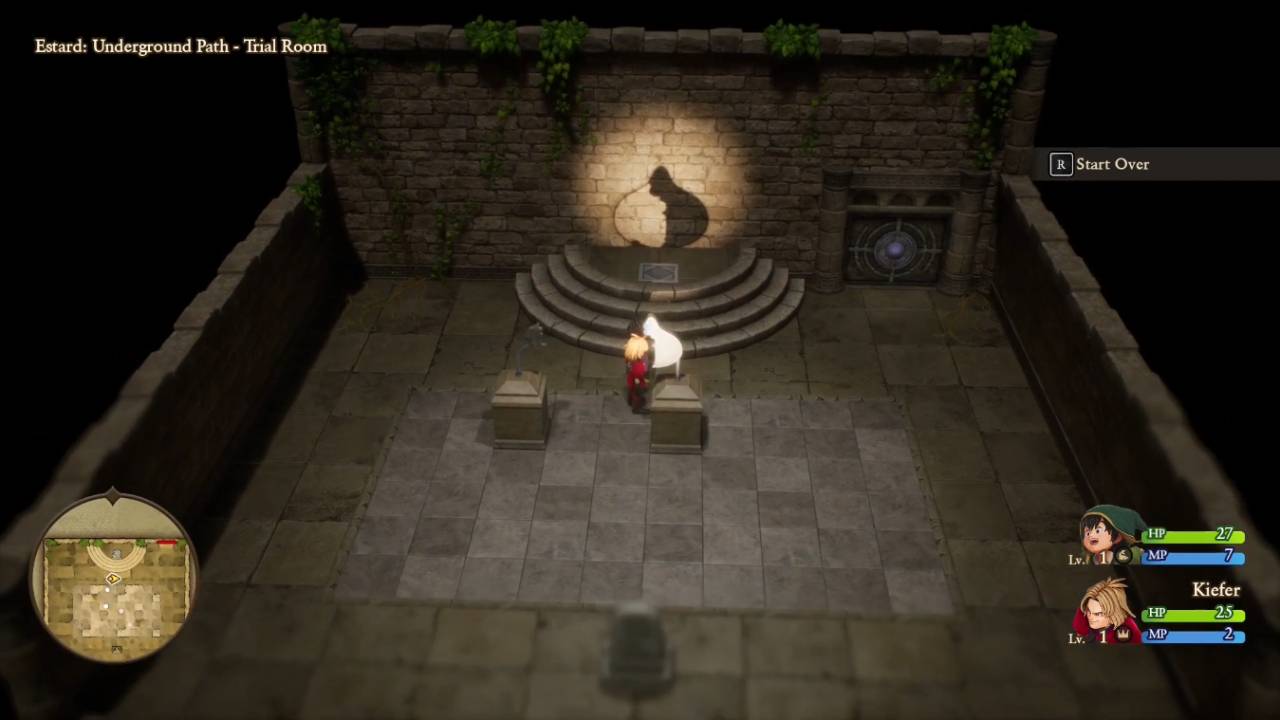 Dragon Quest 7 Reimagined, PC, Gameplay, Trial Room Shadow Puzzle Solution, Screenshot, NoobFeed