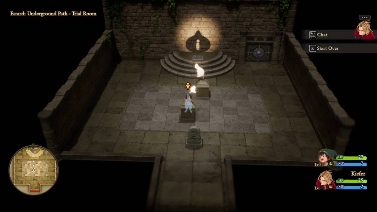 Dragon Quest 7 Reimagined, PC, Gameplay, Trial Room Shadow Puzzle Solution, Screenshot, NoobFeed