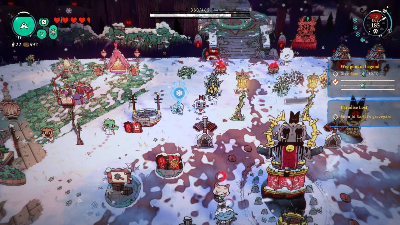 Cult of the Lamb: Woolhaven, PC, Review, Gameplay, Screenshot