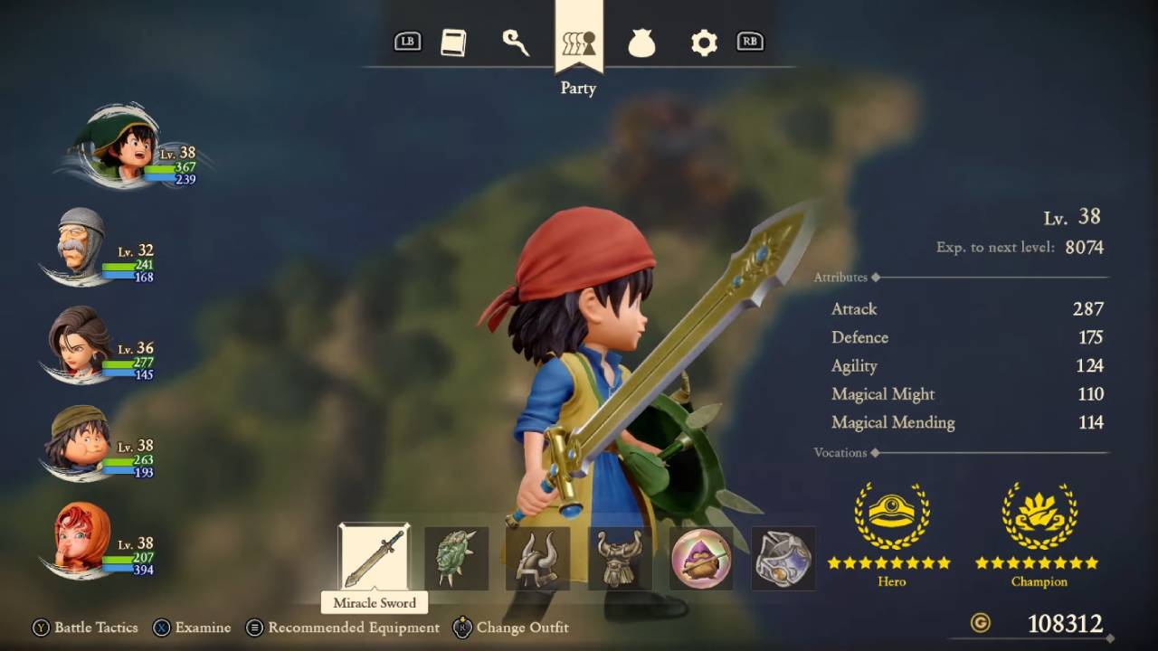 Dragon Quest 7 Reimagined, PC, Gameplay, Best Hero and Champion Vocation Build, Screenshot, NoobFeed