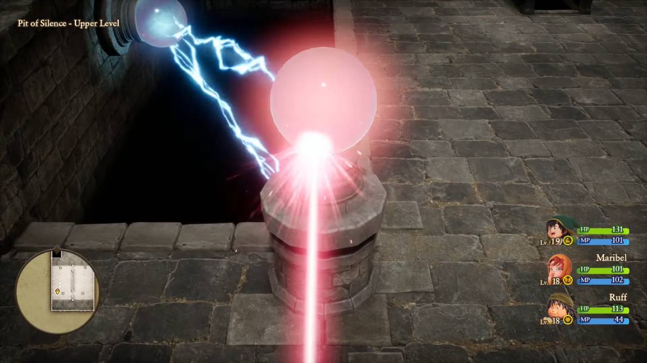 Dragon Quest 7 Reimagined, PC, Gameplay, Pit of Silence Mirror Puzzle Solution, Screenshot, NoobFeed