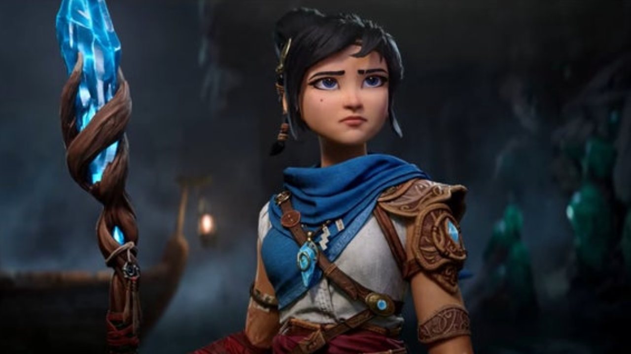 Kena: Scars of Kosmora Spirit guide Kena poses