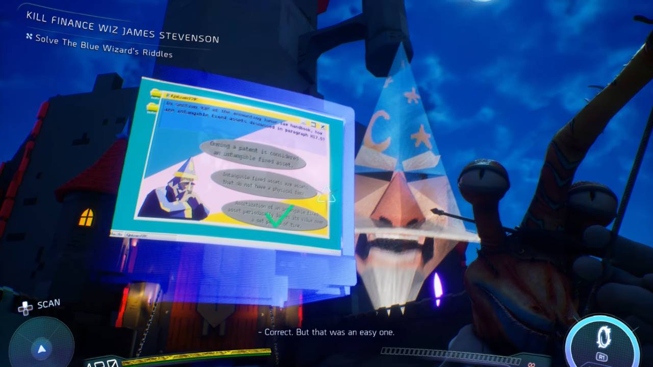High On Life 2, PC, Gameplay, Blue Wizard Quiz Answers, Screenshot, NoobFeed
