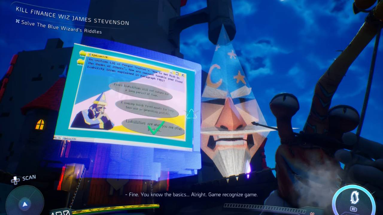 High On Life 2, PC, Gameplay, Blue Wizard Quiz Answers, Screenshot, NoobFeed