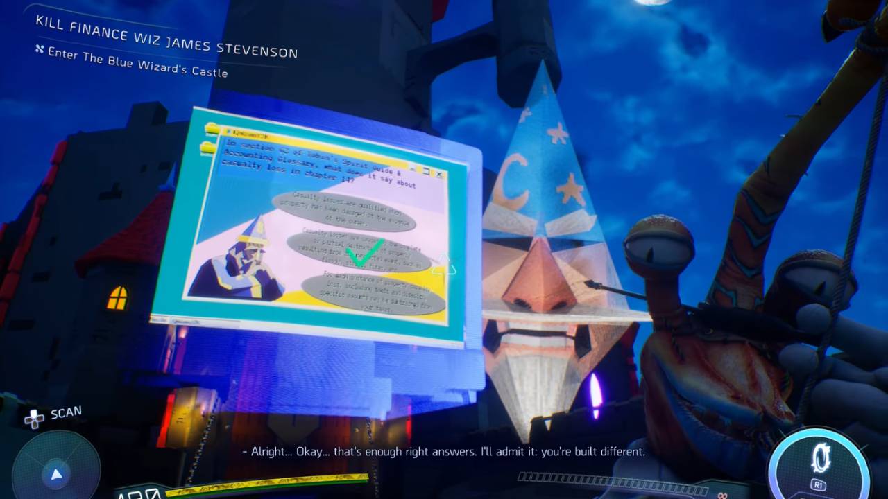 High On Life 2, PC, Gameplay, Blue Wizard Quiz Answers, Screenshot, NoobFeed