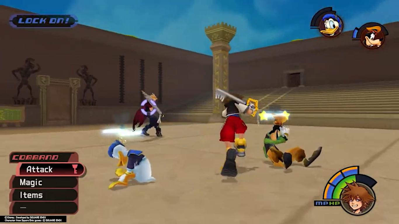 KINGDOM HEARTS -HD 1.5+2.5 ReMIX, KH, How to Defeat Cloud, PC, Screenshot, NoobFeed