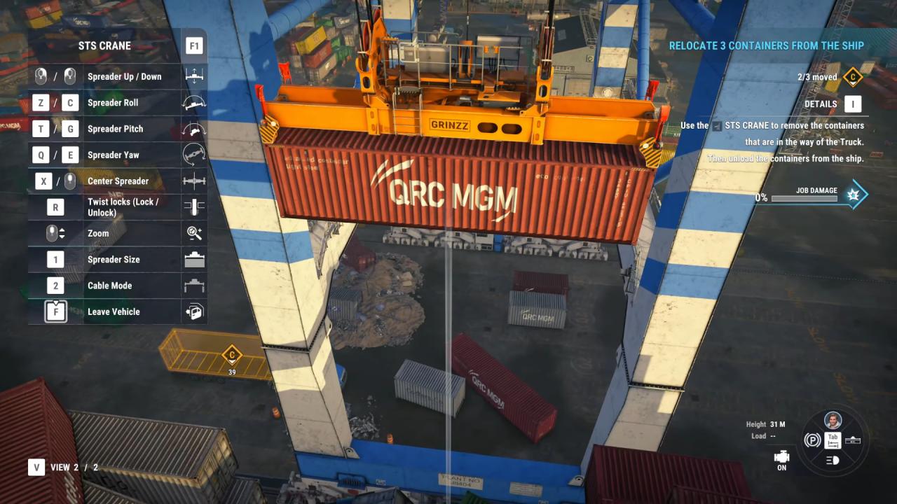 Docked, Review, PC, Port Equipment, Overhead Crane, Gameplay, Screenshot, NoobFeed