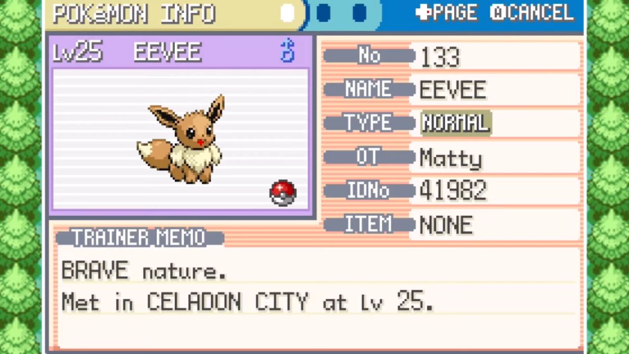 Pokémon FireRed and LeafGreen, PC, Gameplay, How to Get Eevee and Shiny Hunt Eevee-4, Screenshot, NoobFeed
