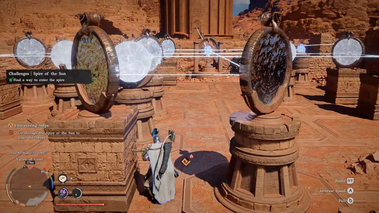 Crimson Desert, Guide, How to Solve Spire of the Sun Mirror Puzzle