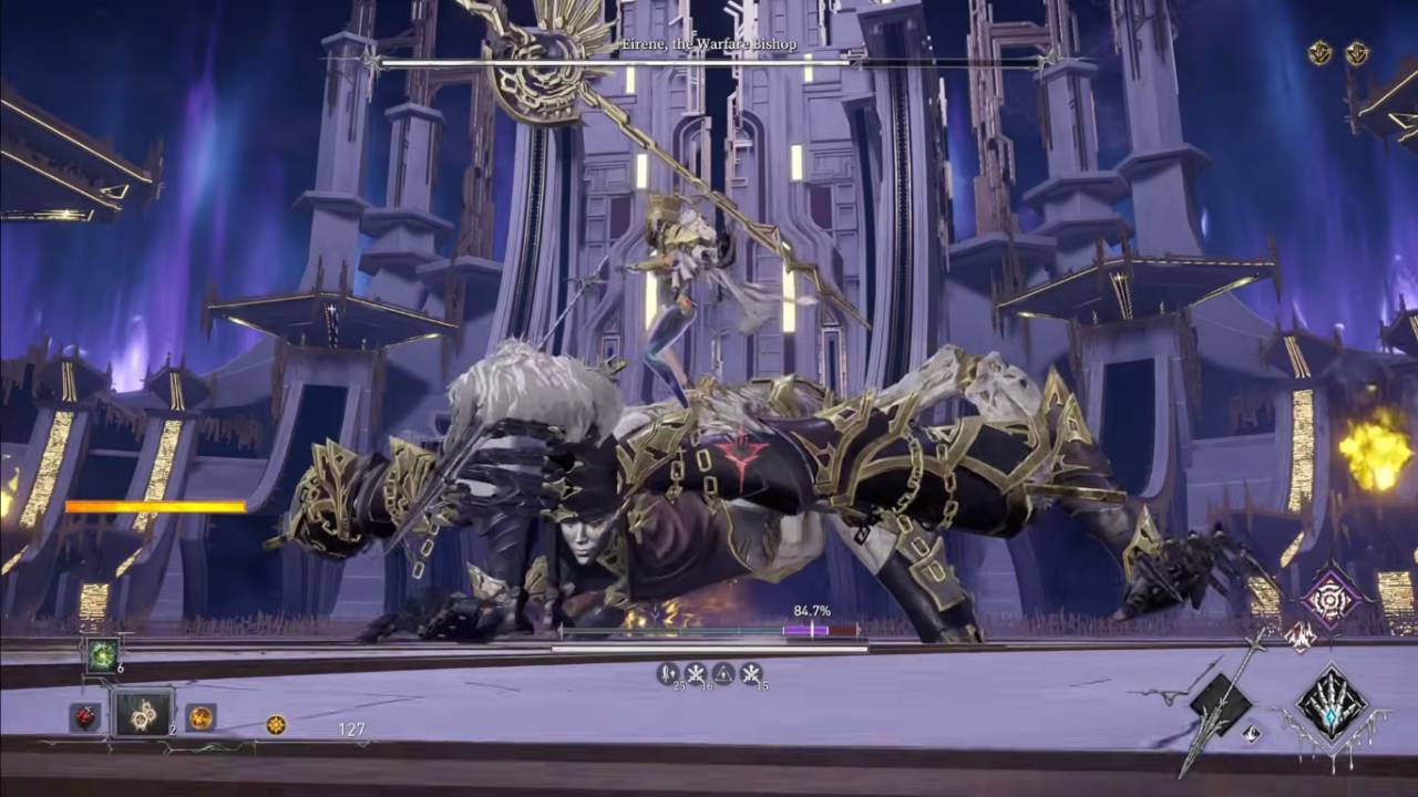 AI LIMIT: Eirene’s Furnace of War, PC, Gameplay, How to Beat Eirene, the Warfare Bishop, Screenshot, NoobFeed