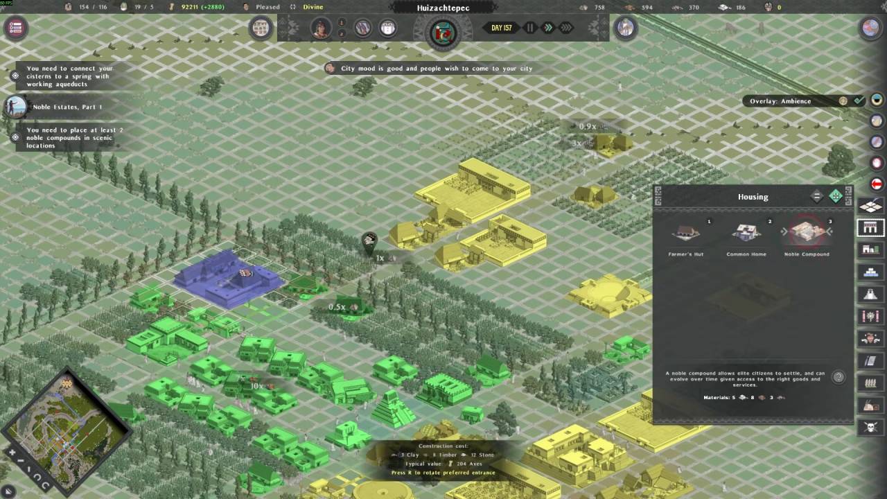 Tlatoani: Aztec Cities, Review, PC, Gameplay, Sandbox, City Building, RTS Game