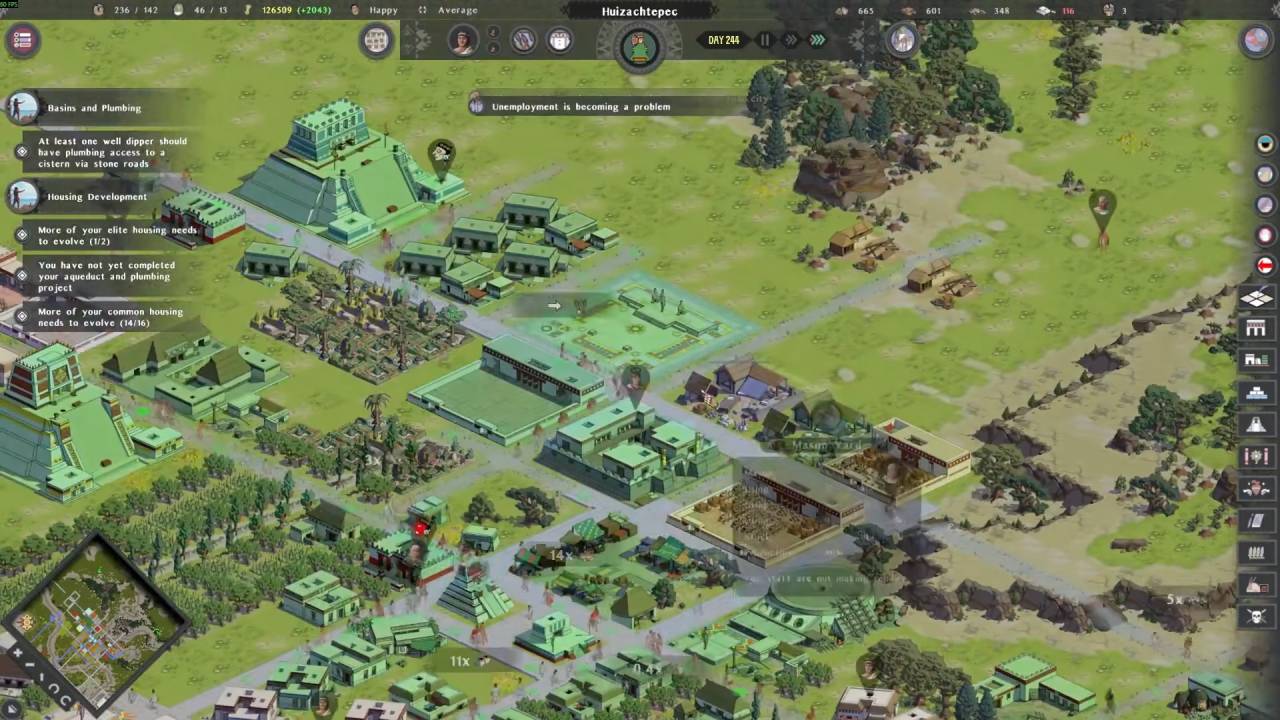 Tlatoani: Aztec Cities, Review, PC, Gameplay, Sandbox, City Building, RTS Game