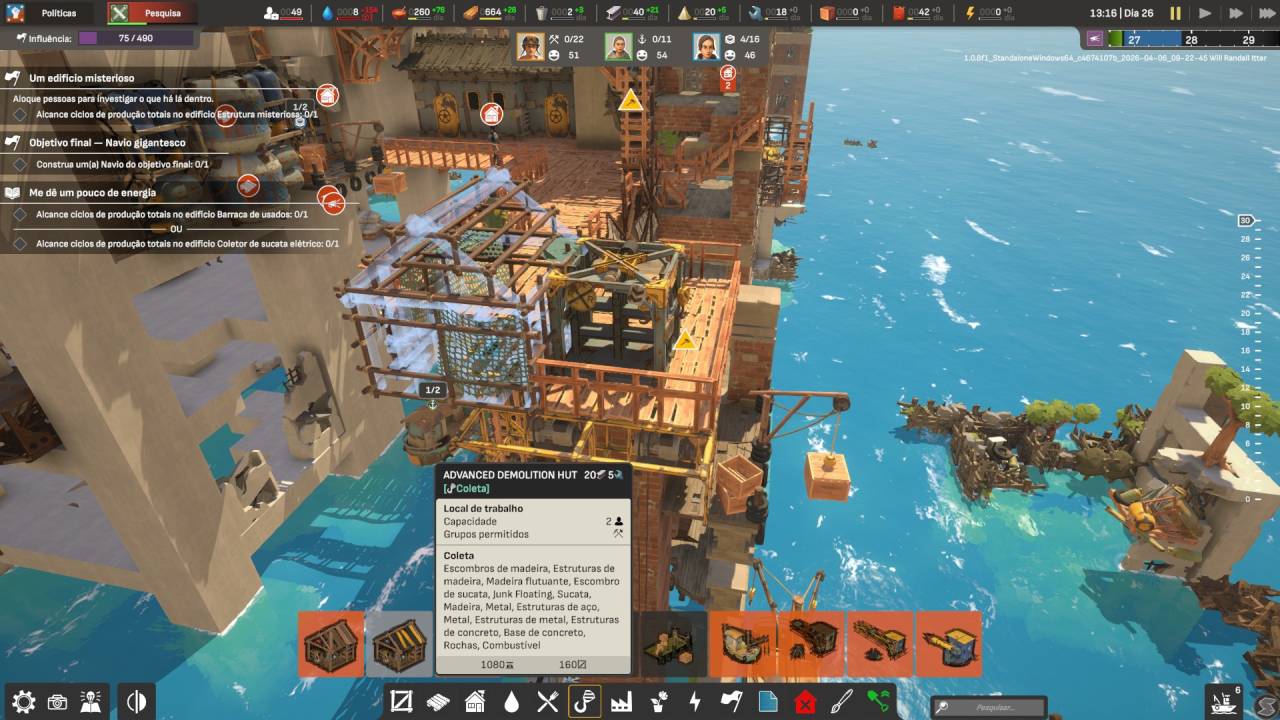 All Will Fall, Physics-Based, Survival City Builder, Review, Gameplay, Screenshot