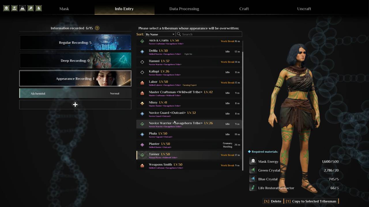 Soulmask, Guide, How to Customize Character Feature