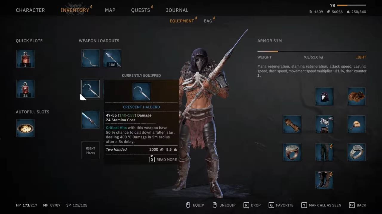 Tainted Grail: The Fall of Avalon, Guide, How to Get The Crescent Halberd