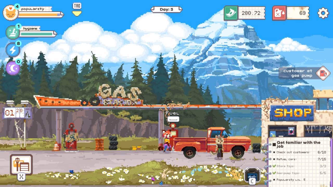 The Last Gas Station, Review, PC, Gameplay, Screenshot, Simulation