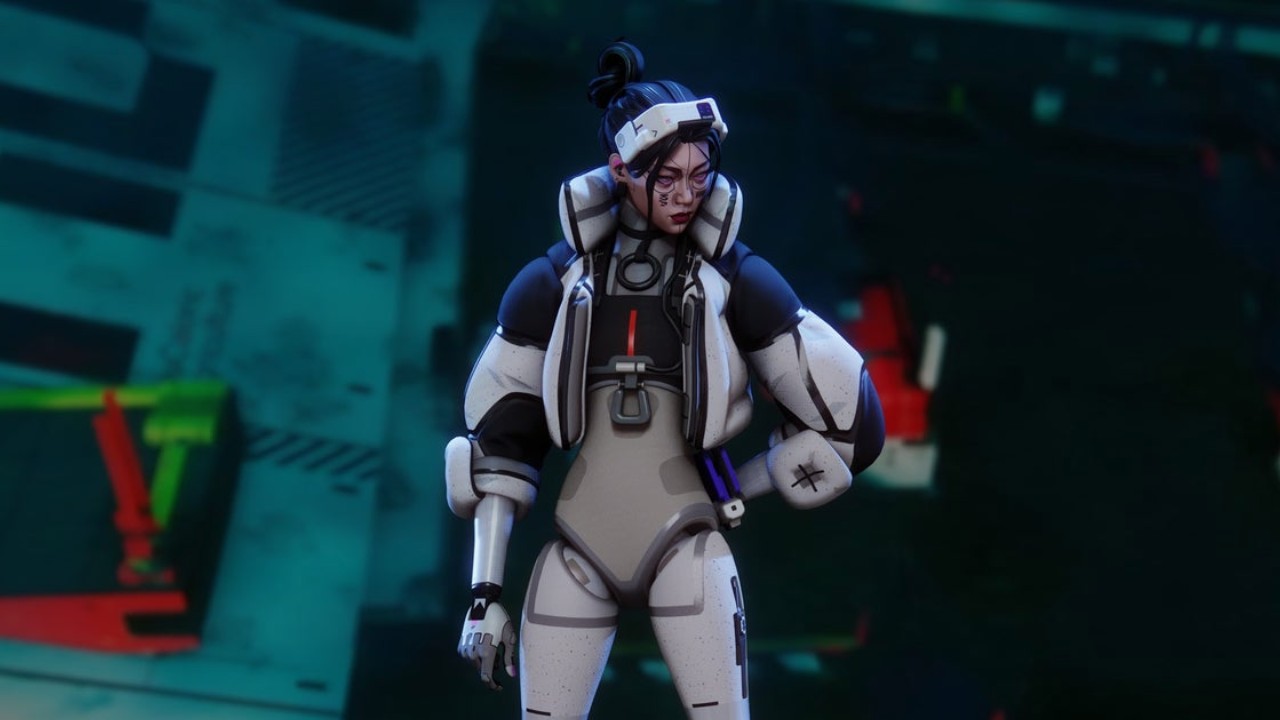 Marathon charatcer in white outfit
