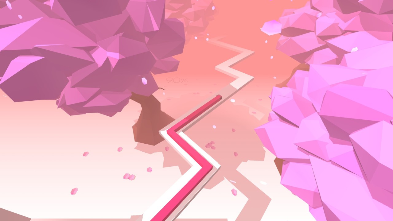 Dancing Line, Review, PC, Screenshot, Rhythm, Music Game, Abstract, Colorful