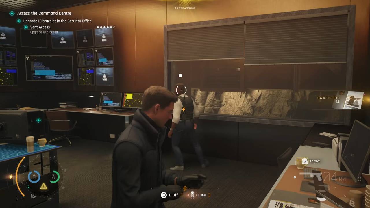 007 First Light, Guide, How to Upgrade ID Bracelet in Security Office