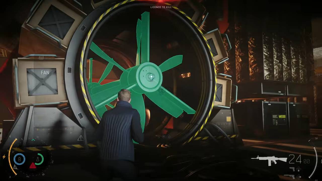 007 First Light, Guide, How to Enter Through the Fan