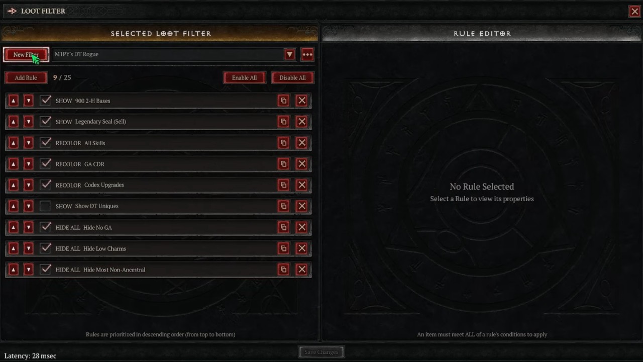Diablo 4 Lord of Hatred Guide How to Use the Loot Filter-1