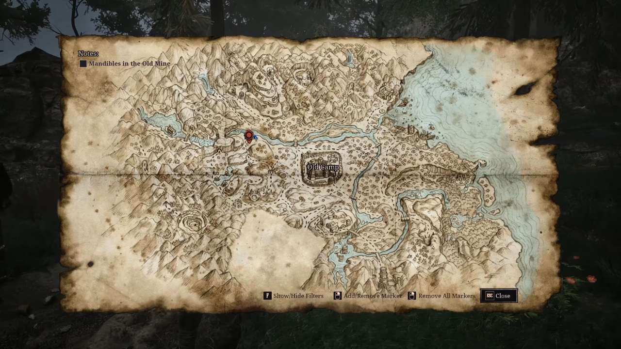 Gothic 1 Remake, Guide, How to Reach New Camp, Map Location, Crossing Mountain Path