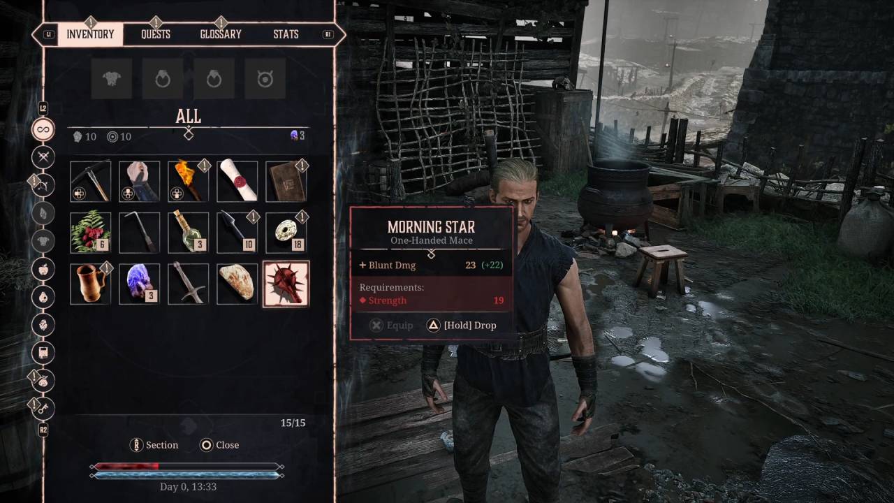 Gothic 1 Remake Guide Morningstar One Handed Mace Stats