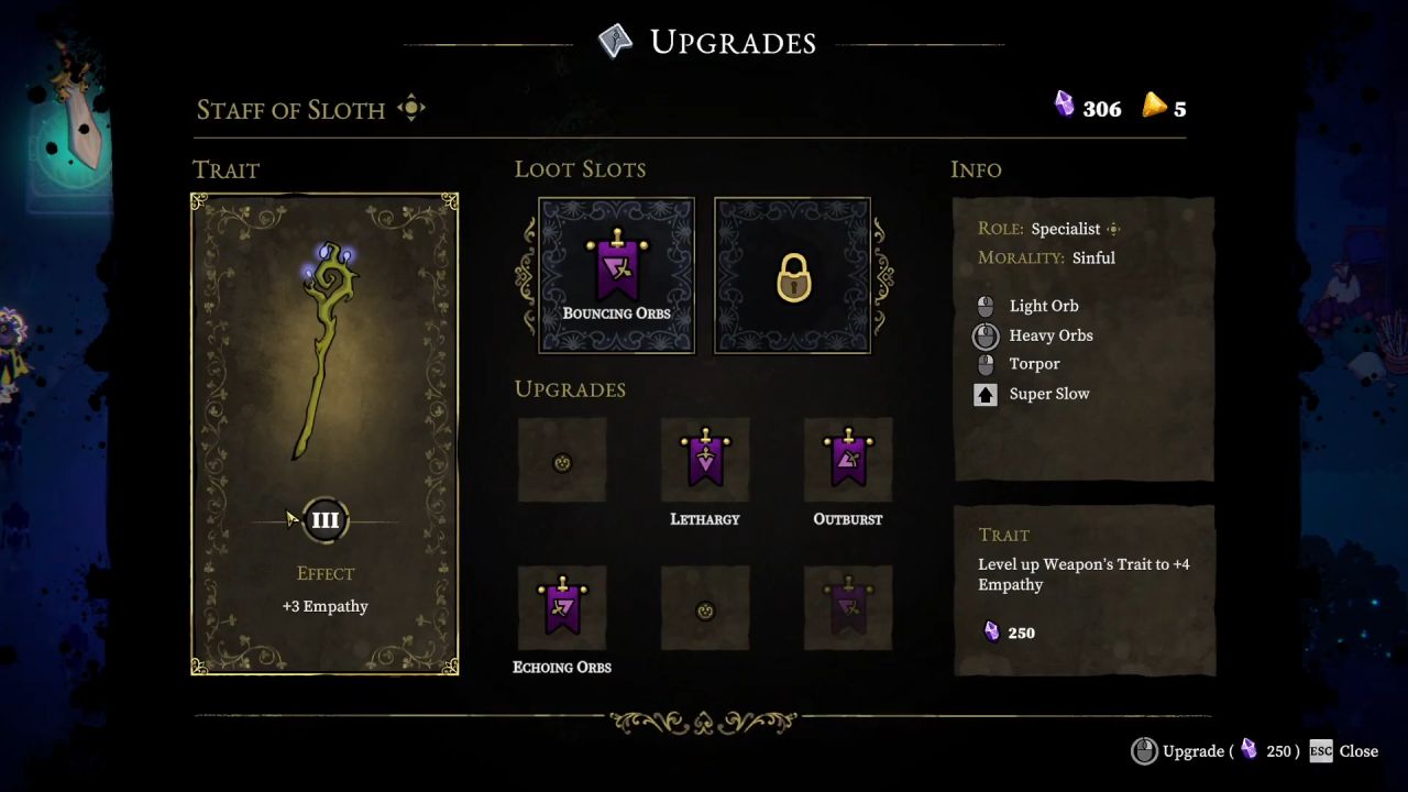 33 Immortals Guide Upgrade Tab Stats Loot Slots