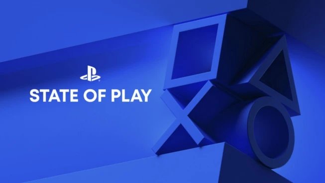 Sony PlayStation State of Play On a Blue Background 