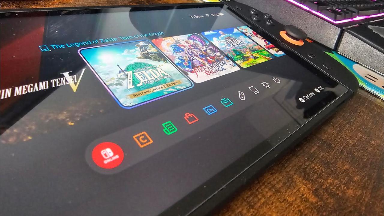 Nintendo Switch 2 home screen