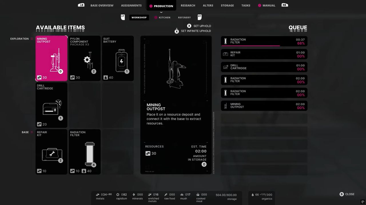 The Alters, PC, Gameplay, How To Make More Than One Mining Outpost, Screenshot, NoobFeed